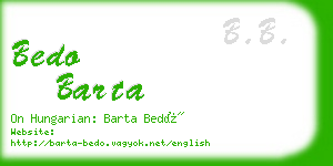 bedo barta business card